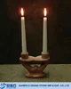 candle holder wholesale,double stone candle candlestick holder