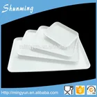 Shuming white rectangular melamine dinnerware plastic serving tray for restaurant