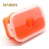 FDA LFGB Silicone Baby Food Container For Kids, Food Grade Silicone Foldable Children Fresh Lunch Box