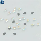 high quality hot fix rhinestone crystal ab bling flat iron on strass