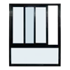 burglar proof window / garage door sliding windows / accordion windows