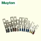 14 AWG yellow cable copper compression connect lug