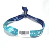 Chuangxinjia Factory Smart RFID Barcode Wristband Woven Fabric Nylon Barcode Bracelet