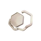 Zinc Alloy Blank Hexagon Bag Holder Hanger Hooks For Gift