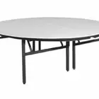 2.2 meter high quality wedding and banquet round PVC folding dining tables for wholesale