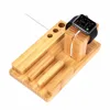 Multifunction Wooden Charge Station Docking Charging Station for Watch, pen and mobile phone