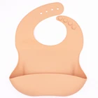 2019 Amazon Baby Bib Custom Logo Waterproof Soft Baby Silicone Blank Baby Bibs