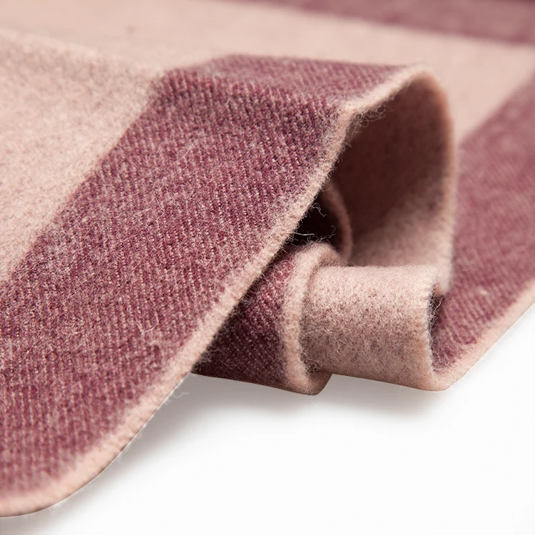 New Fashion Winter Wear Wool Shawl Women Oversize Checked Solid Scarf Two Color Jacquard Wool Shawl for Women