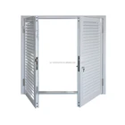 Aluminium Sliding Shutter Door with Fix Blinds for Sun Proof