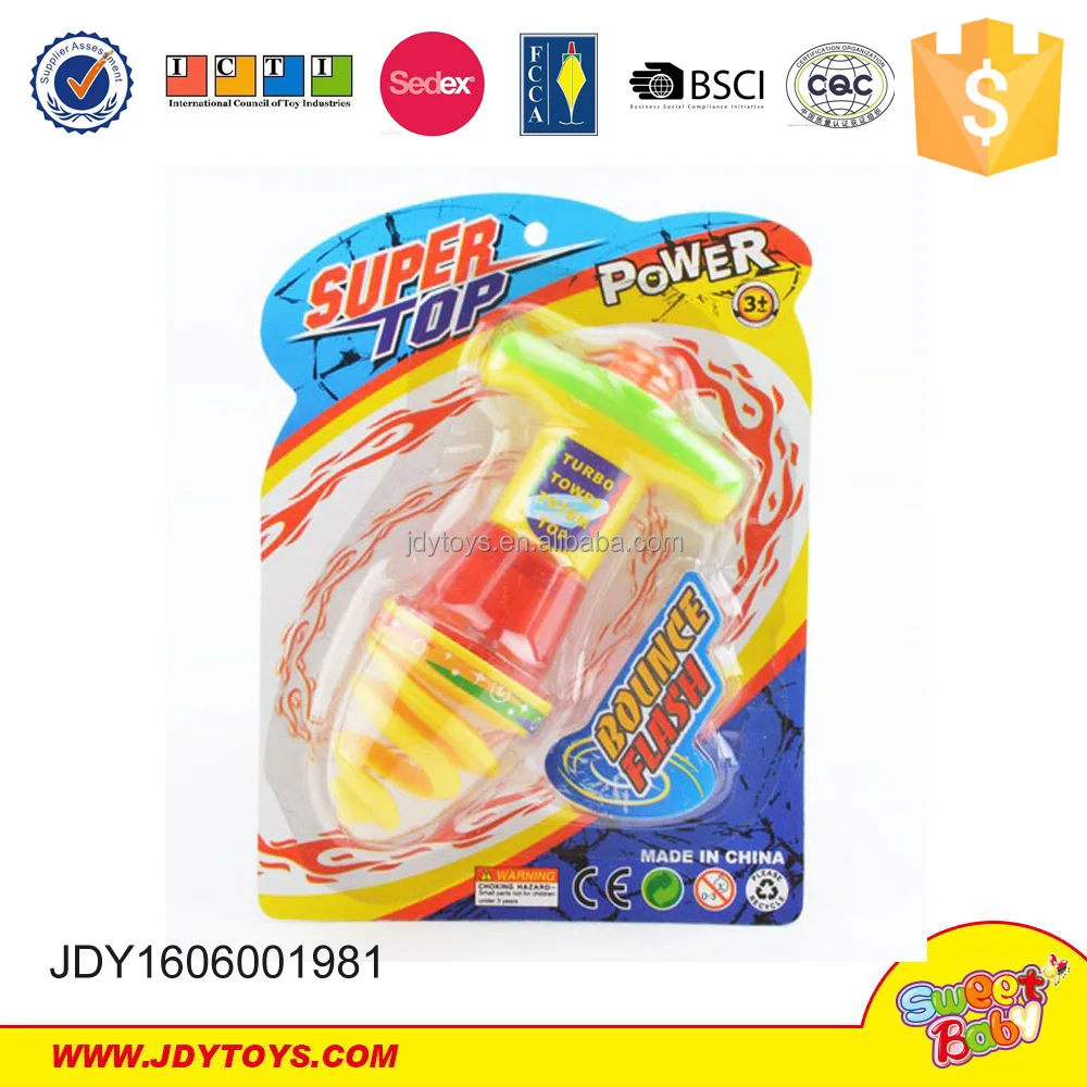 Popular Wind Up Toys Spinning Top Toy Game For Kids With Flashing