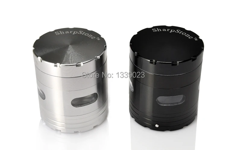 new hot sale top brand aluminum hand crank herbal herb grinder weed tobacco vibration smoke grinder metal grinder free shipping