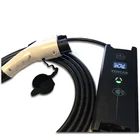 Electrical Plug ZENCAR EVSE Electric Car Charger 32A SAE J1772 With 3 Pins CEE With 5M Cable