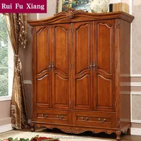 Antique french armoire solid wood wardrobe I-209