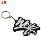 2d Custom Shaped New Gift Soft Pvc Keychain Letters