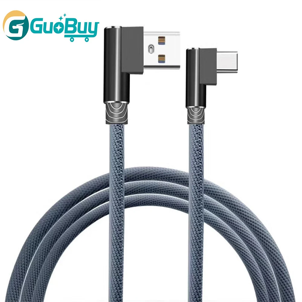 1m/3FT Phone Cable Right Angle USB-C Type C Data & Sync Faster Charger Cable For Samsung Galaxy S8 Universal Smartphone Cables - ANKUX.COM