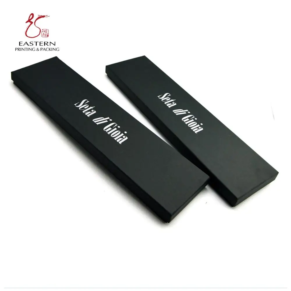 fashion special paper custom logo cardboard gift packaging tie