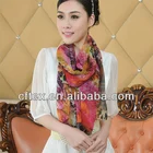2013 New Style Digital Printed 100% Silk Chiffon Shawl