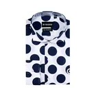 MJ TAILORED MEN'S CASUAL CUSTOM HAWAIIAN SHIRT PRINTING CHRISTMAS LONG SLEEVE SPREAD COLLAR SHIRT CIRCLE PATTERN