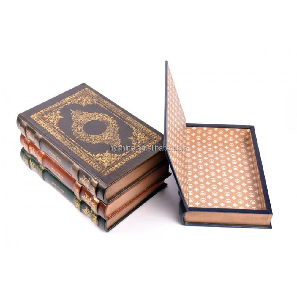 cmyk full color print book shaped rigid cardboard paper gift box