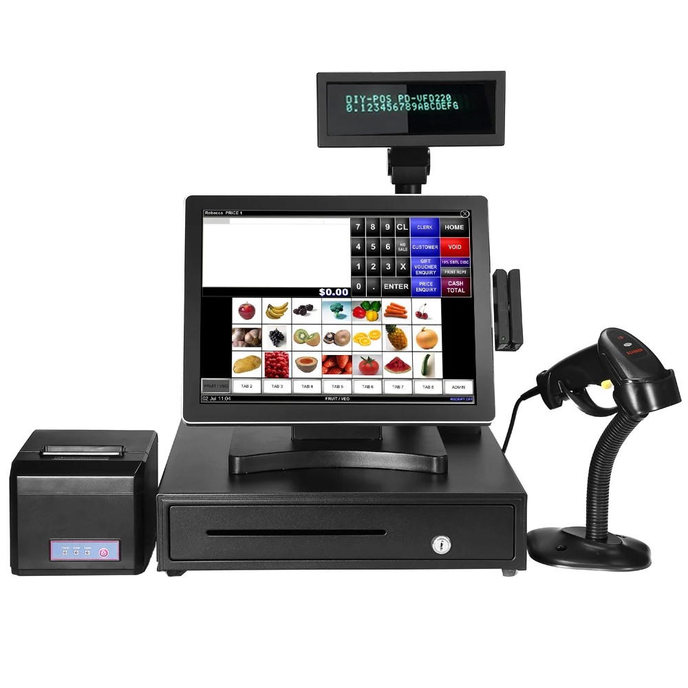 pos computer pos system cash register with 80mm pos printer cash drawer for retail buy pos computer pos system cash register cash pos system product computer cash register