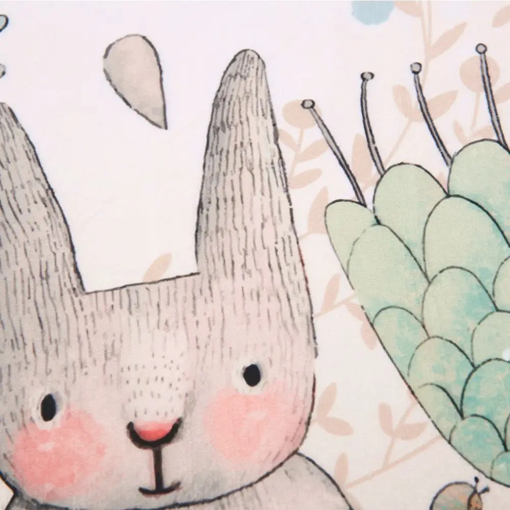 2016 Practical 1Pcs Fashion Kawaii Cartoon Rabbit Print Floor Mat Rectangle Carpet Doormats for Living Room Anti-Slip Rugs