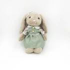 Stuffed Baby Toy Bunny Dolls Wearing beautiful dress Custom Rabbit Plush Toy Girl Gift