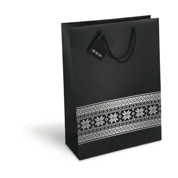 machine making matte laminated small printing black paper bag