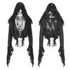 WY-886 Witch mesh floral outerwear lotus leaf sleeve lace Gothic small coat