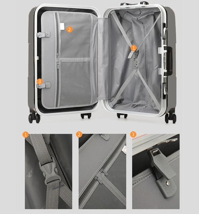 Wholesale 2pcs rolling trolley spinner easy trip suitcase big lots travel house luggage