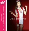 Sexy White Red Nurse Uniforms/ Hospital Doctor Fancy Costume Dress/ Lover Flirting Sensual Wear Designs #8706