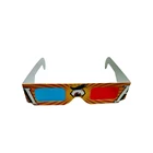 Red/Cyan Cardboard 3D Glasses - Folded in Protective Sleeve,Cheap Paper 3D Glasses