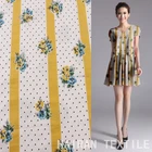 Creative design colorful printing raw silk fabric for sale