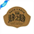 High quality custom made star logo leather label,wholesale cheap custom leather patch for clothing