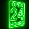 Battery Powered 24hours LED open neon sign for shop decoration