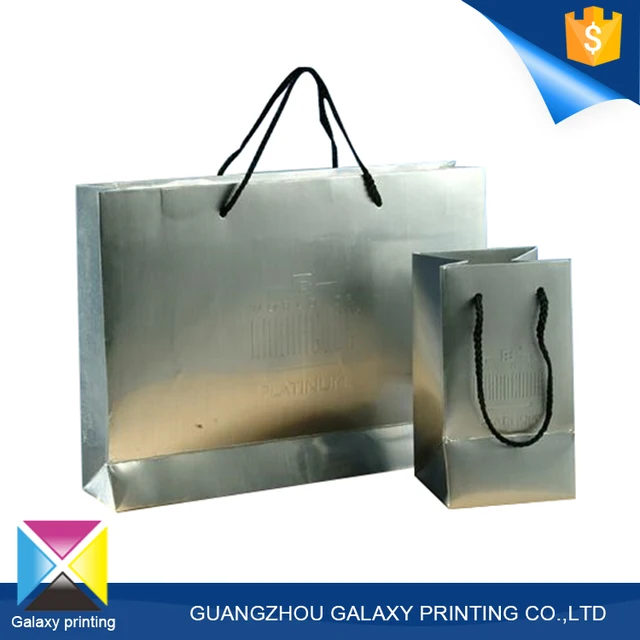 white wedding gift paper bag/shopping paper bag with handles