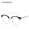 Plain reading glasses retro fashion eyeglasses and stylish glass frames for men and women glasses