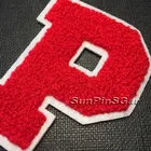 China supplier wholesale iron on chenille letter patches for clothing
