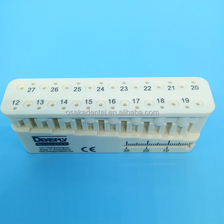 Instrumento Dental Endo Bloquear para Arquivos Do Canal Caixa Endo Régua de Medição