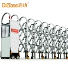 Stainless steel auto portable retractable manual collapsible gate