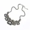 Short design black diamond totem jewelry string diamond necklace choker collar necklaces women(AM-N17)