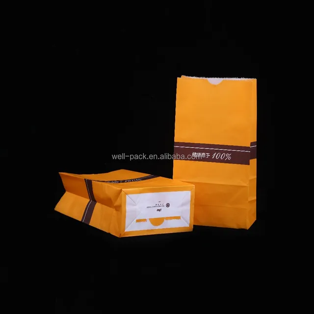 custom printing high quality wholesale popcorn paper bags with