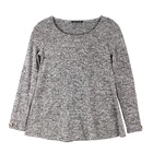 New o-neck long sleeve grey fashionable trendy boutique women's plus size clothing
