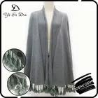 New Fashion Design Lady Knitwear Shawl Collar Latest Fashion Cardigan