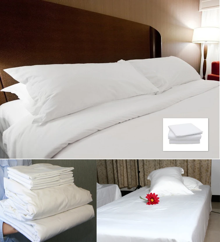 Luxury 5 Star Hotel Bedding Bed Sheet Pillow Case Duvet Cover 100