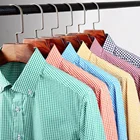 Plaid Shirt Plaid Plaid Shirt Men High Quality Colorful Plaid Casual Shirt Full Sleeve Men Shirt