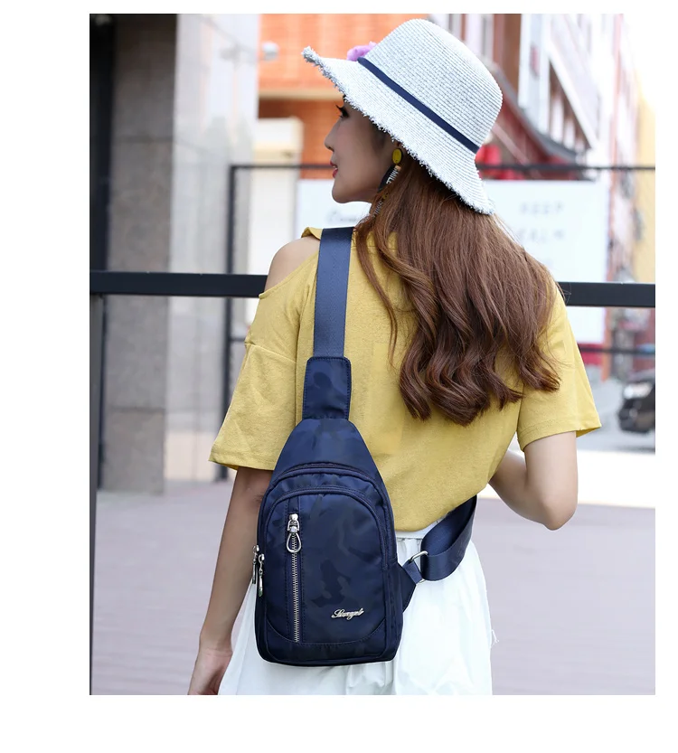 Nylon Chest Pack Waterproof Casual Female Crossbody Shoulder Bag Camouflage Women Messenger Bags Sling Chest Pack Women Bag Nylon Chest Pack Waterproof Casual Female Crossbody Shoulder Bag Camouflage Women Messenger Bags Sling Chest Pack Women Bag