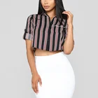 Custom Design 100% Cotton Ladies Crop Top