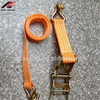 Wholesale cargo lashing 5 ton 10m Lifting material retractable Ratchet Tie Down car belt Straps with grip