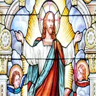 colored pattern stained glass for window