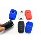 Customize logo colorful silicone car key case